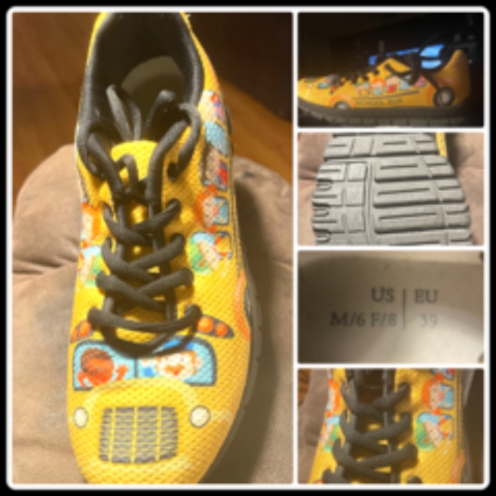 School Bus Tennis Shoes
